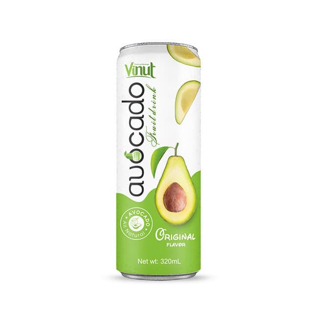 VINUT Avocado Fruit Drink, Original Flavor, All Natural, Slim Can, (320 mL)