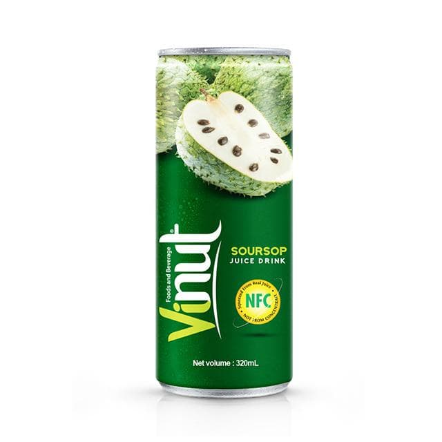 320ml VINUT Tin Can NFC Soursop Juice Drink