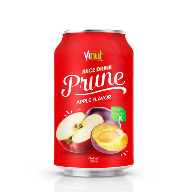 330ml VINUT Can Original Prune Juice Drink with Apple flavor