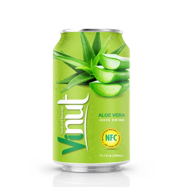 330ml VINUT Canned Aloe Vera juice drink