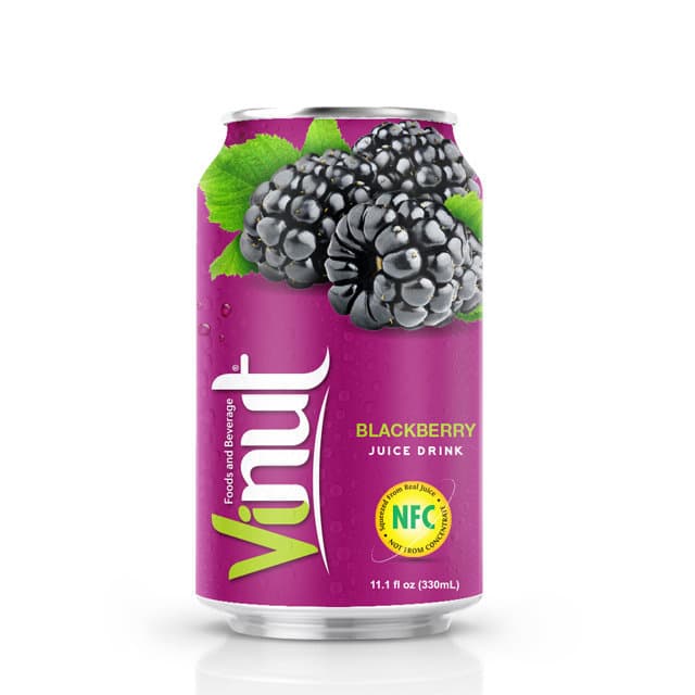 330ml VINUT Canned Blackberry juice drink