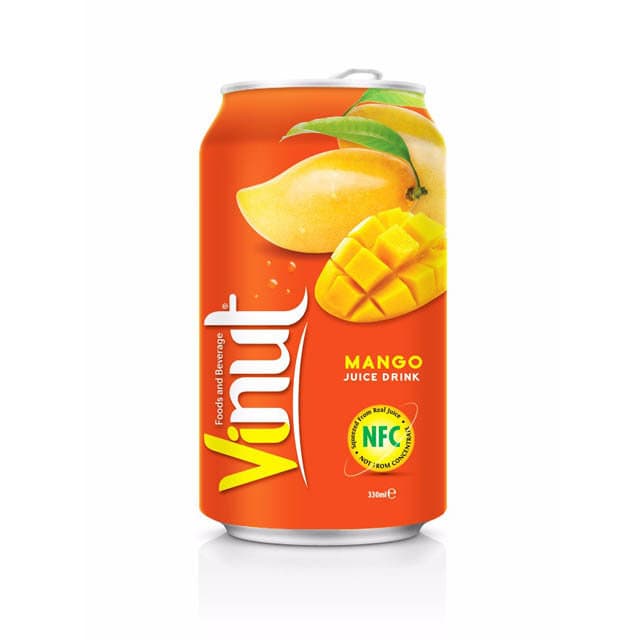 330ml VINUT Mango Juice Drink Can (Tinned)