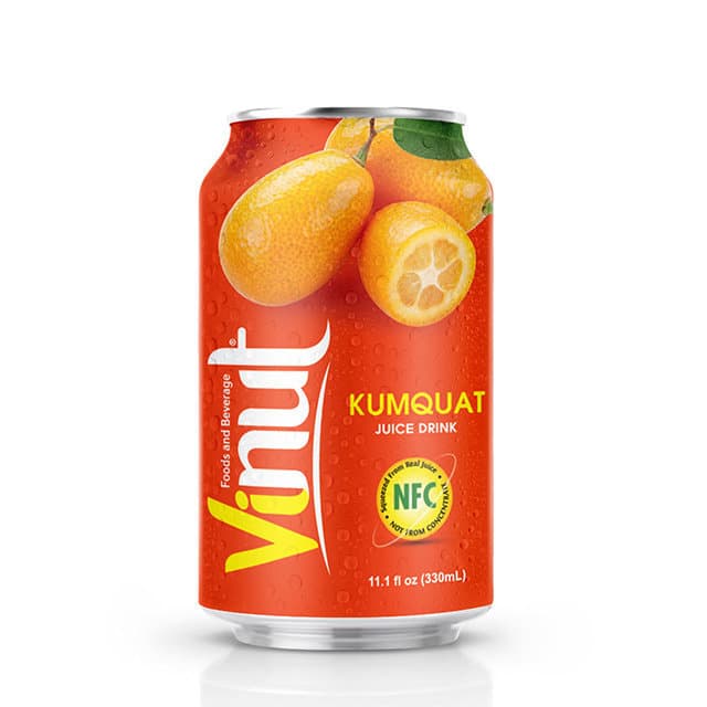 330ml VINUT Canned Kumquat juice drink