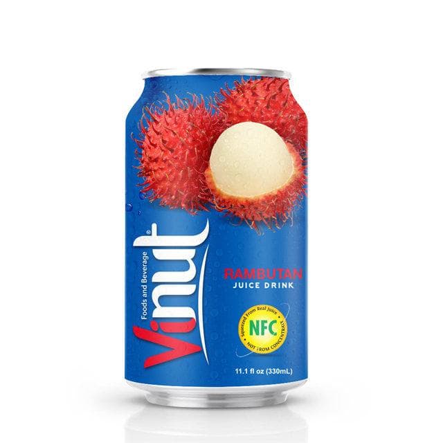 330ml VINUT Canned Rambutan juice drink