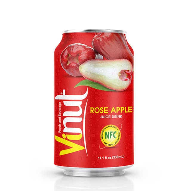 330ml VINUT Canned Rose Apple juice drink