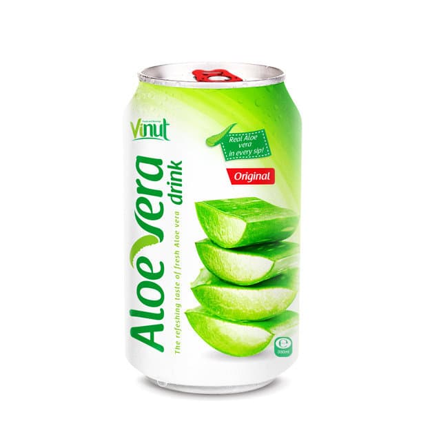 Vinut Aloe Vera Drink, Original Flavor, Real Aloe Vera In Every Sip!, Can, (330 mL)