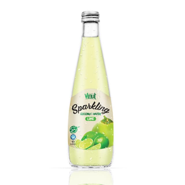 330ml VINUT Real Sparkling Coconut water with Lime juice