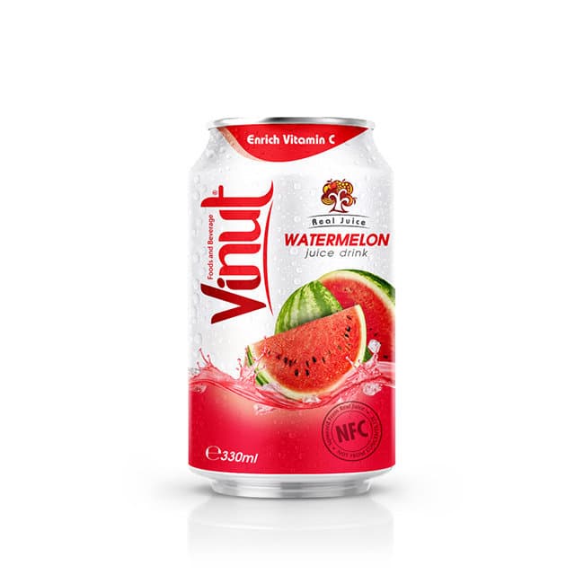 330ml VINUT Real Juice Watermelon Juice Drink (Pack of 24)