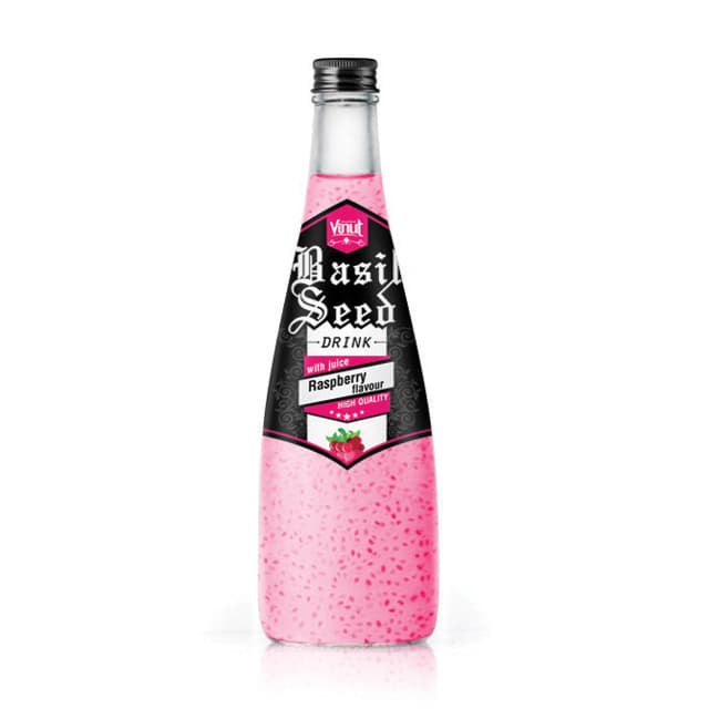 330ml VINUT Basil seed drink with Raspberry Flavor