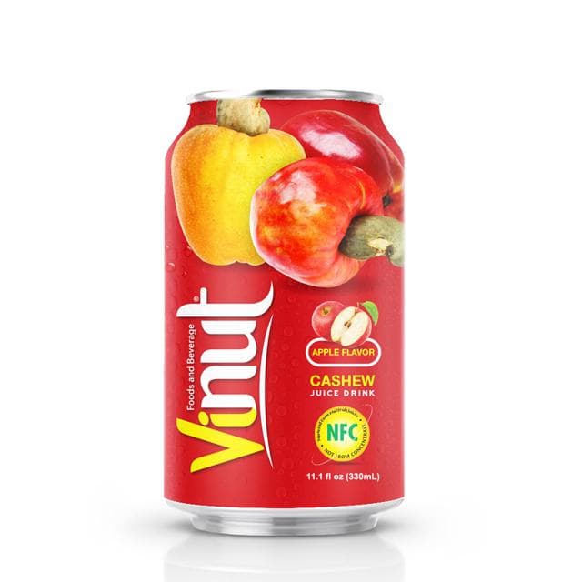 330ml VINUT NFC Cashew Juice Drink with Apple flavor