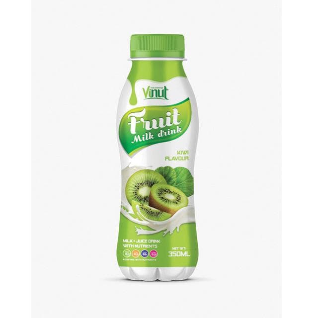 VINUT Fruit Milk drink Kiwi flavour, With Nutrients, PET Bottle, (350 ml)