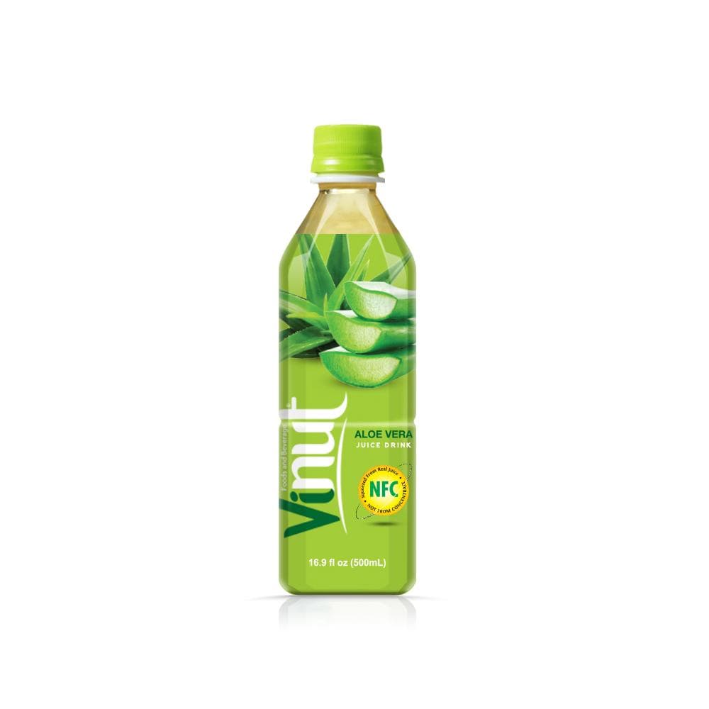 Vinut Aloe Vera Juice Drink, Original Flavor, NFC Not From Concentrate, PET Bottle, 16.9 fl oz (500 mL)