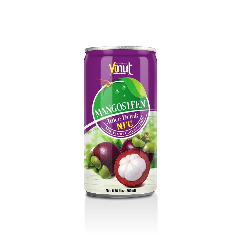 VINUT Mangosteen Juice Drink, NFC Not From Concentrate, Slim Can, 6.76 fl oz (200 mL)