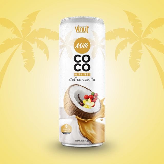 8.5 fl oz VINUT Dairy free Coconut Milk with Coffee Vanilla