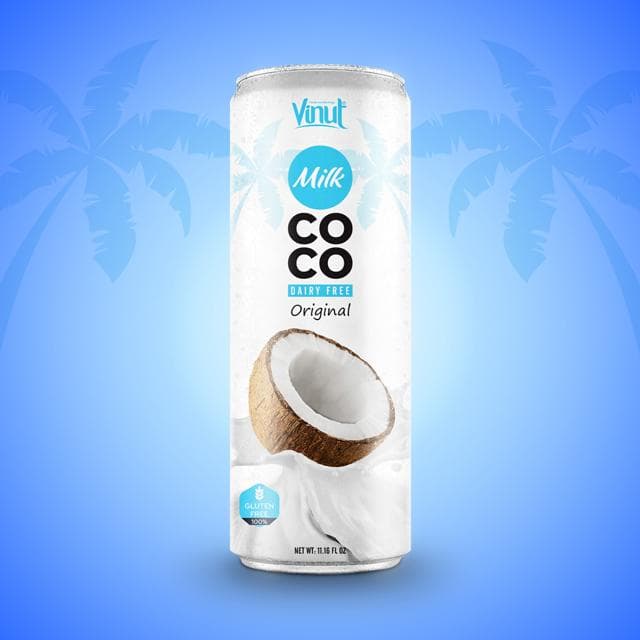 8.5 fl oz VINUT Dairy free Tin Can Coconut Milk with Original