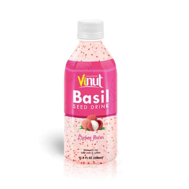 350ml VINUT Basil seed drink with Lychee Flavor
