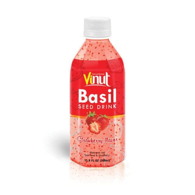 350ml VINUT Basil seed drink with Strawberry Flavor