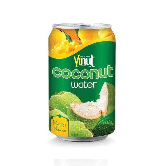 330ml VINUT Canned Coconut water with mango Flavour