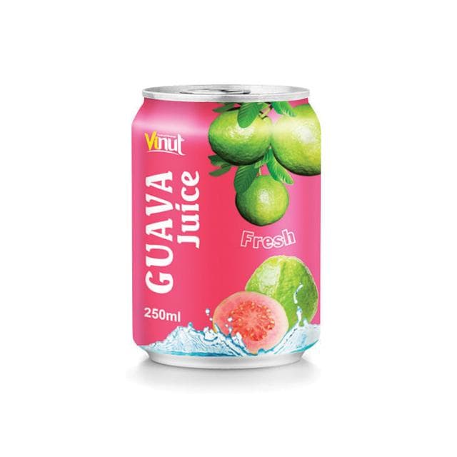 VINUT Guava Juice Fresh, Slim Can, 250ml
