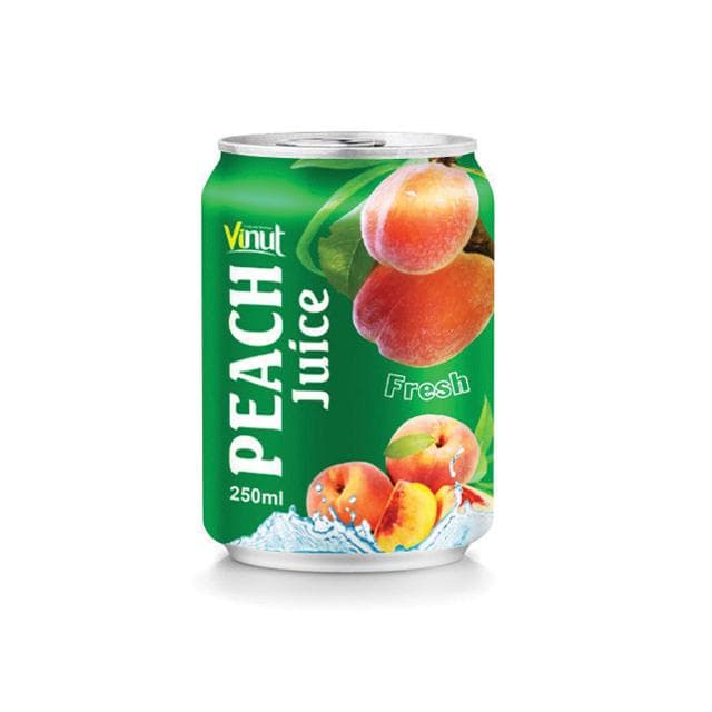 VINUT Peach Juice Fresh, Slim Can, 250ml
