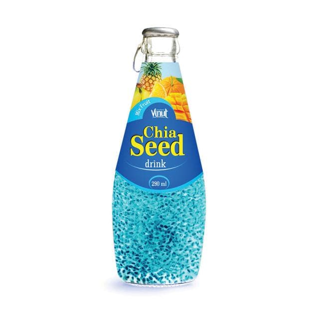 290ml VINUT Chia seed Drink with Mix Fruit Flavor