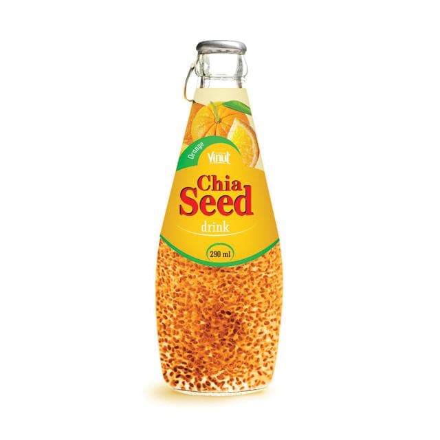 290ml VINUT Chia seed Drink with Orange Flavor