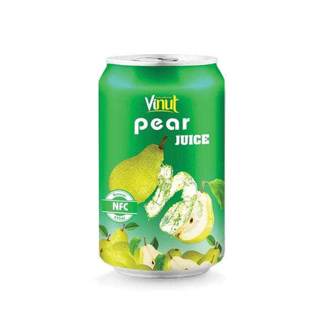 VINUT Pear Juice, Natural, NFC, Slim Can, 330ml