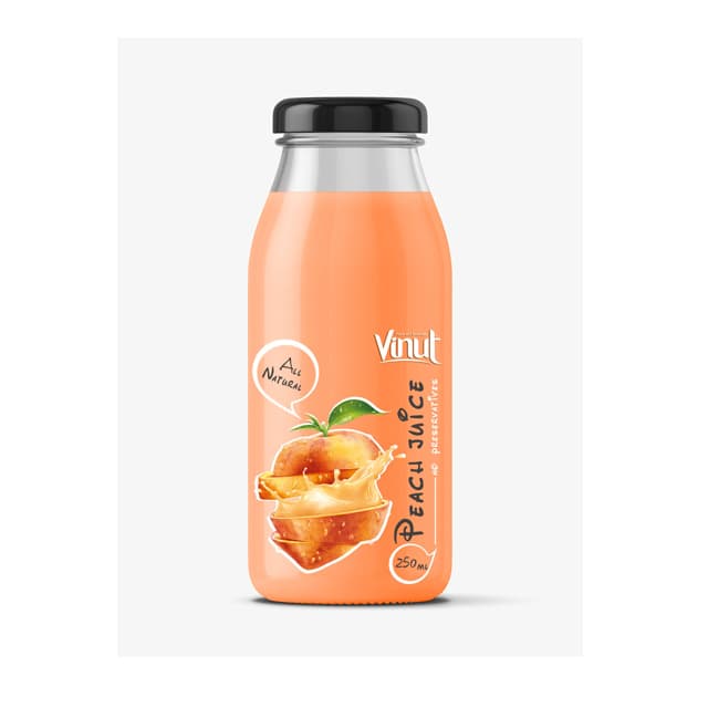 VINUT Peach Juice, All Natural, No Preservatives, PET Bottle, 250ML