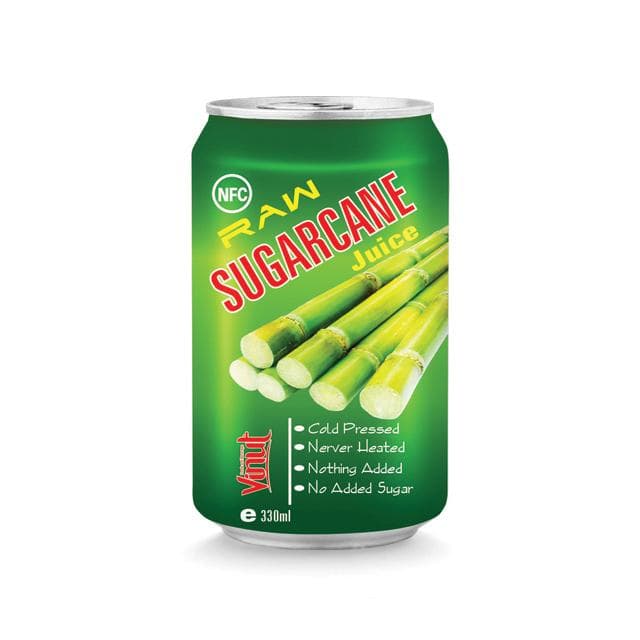 VINUT Raw Sugarcane Juice, NFC, Cold Pressed, Never Heated, Nothing Added, No Added Sugar, Slim Can, 330ml