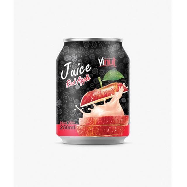 VINUT Juice Red Apple, Slim Can, 250ml