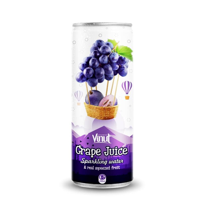 250ml VINUT Sparkling Grape Juice water