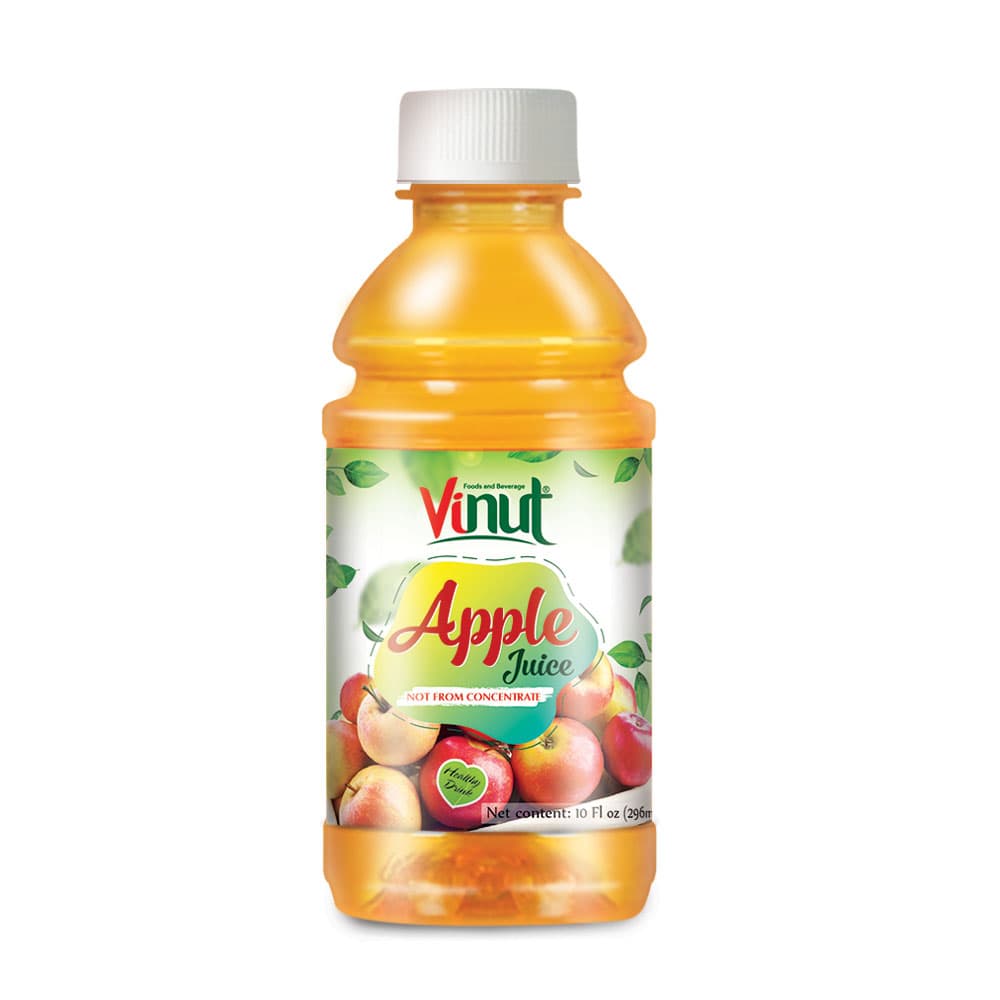 VINUT Apple Juice, Not From Concentrate, Healthy Drink, PET Bottle, 10 fl oz (296 mL)