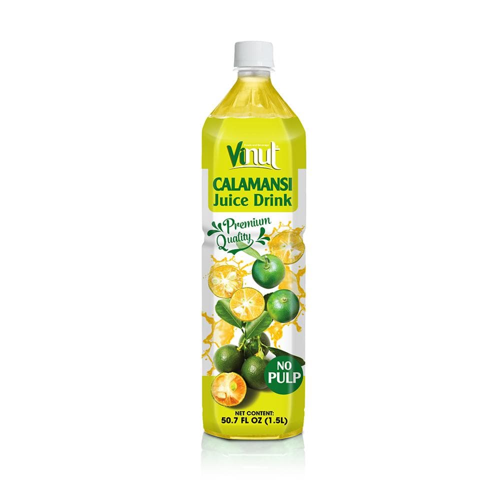 VINUT Calamansi Juice Drink, Premium Quality, No Pulp, PET Bottle, 50.7 fl oz (1.5L)