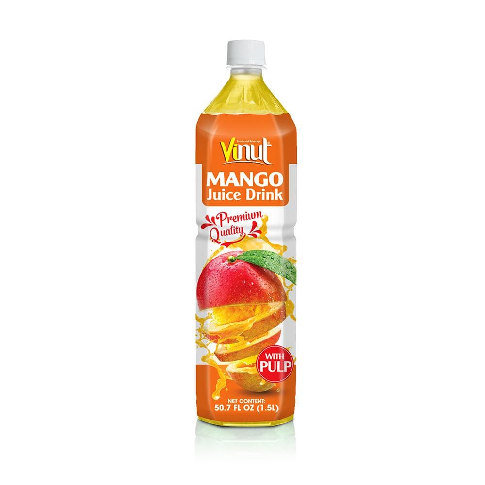 VINUT Mango Juice Drink, Premium Quality, With Pulp, PET Bottle, 50.7 fl oz (1.5L)