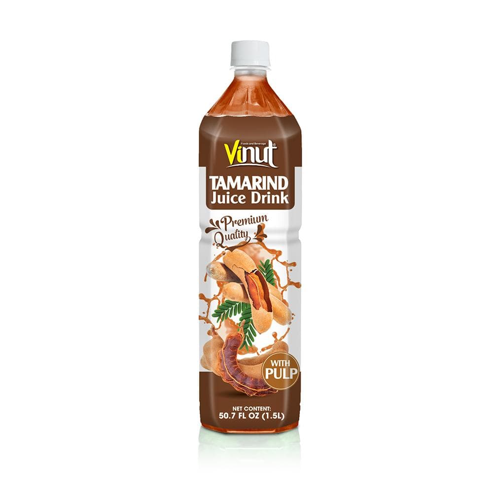 VINUT Tamarind Juice Drink, Premium Quality, With Pulp, PET Bottle, 50.7 fl oz (1.5L)