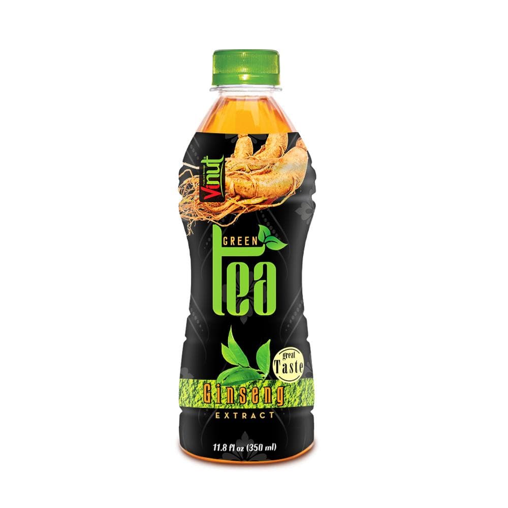 VINUT Green Tea, With Ginseng Extract, Great Taste, PET Bottle, 11.8 fl oz (350 mL)
