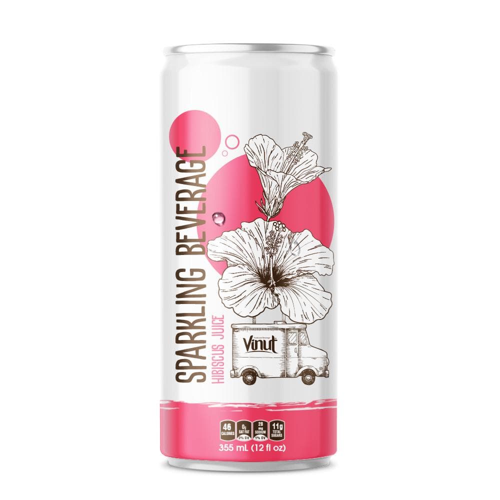 12 fl oz VINUT Sparkling Hibiscus flower Juice
