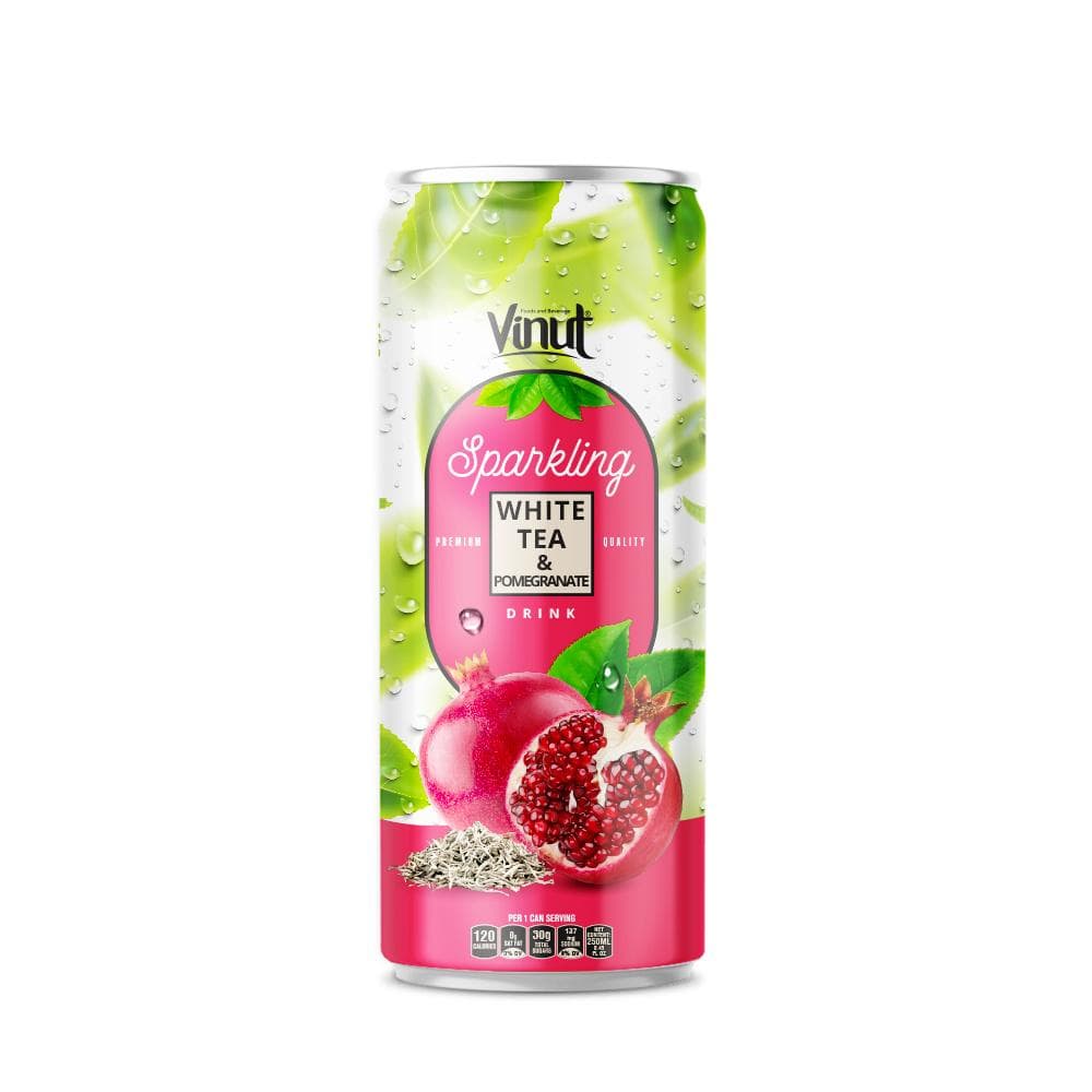 250ml VINUT Premium White tea & Pomegranate Sparkling water