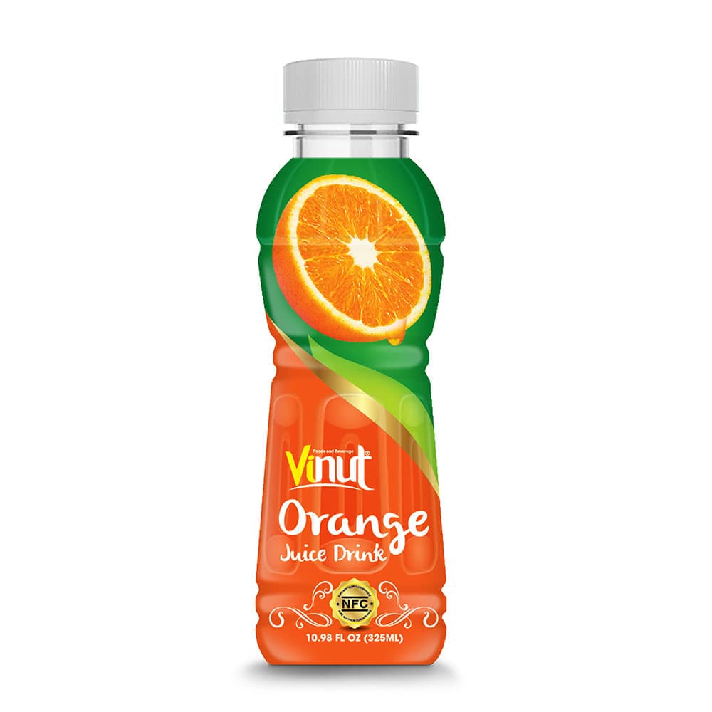 VINUT Orange Juice Drink, NFC, PET Bottle, 10.98 fl oz (325 mL)