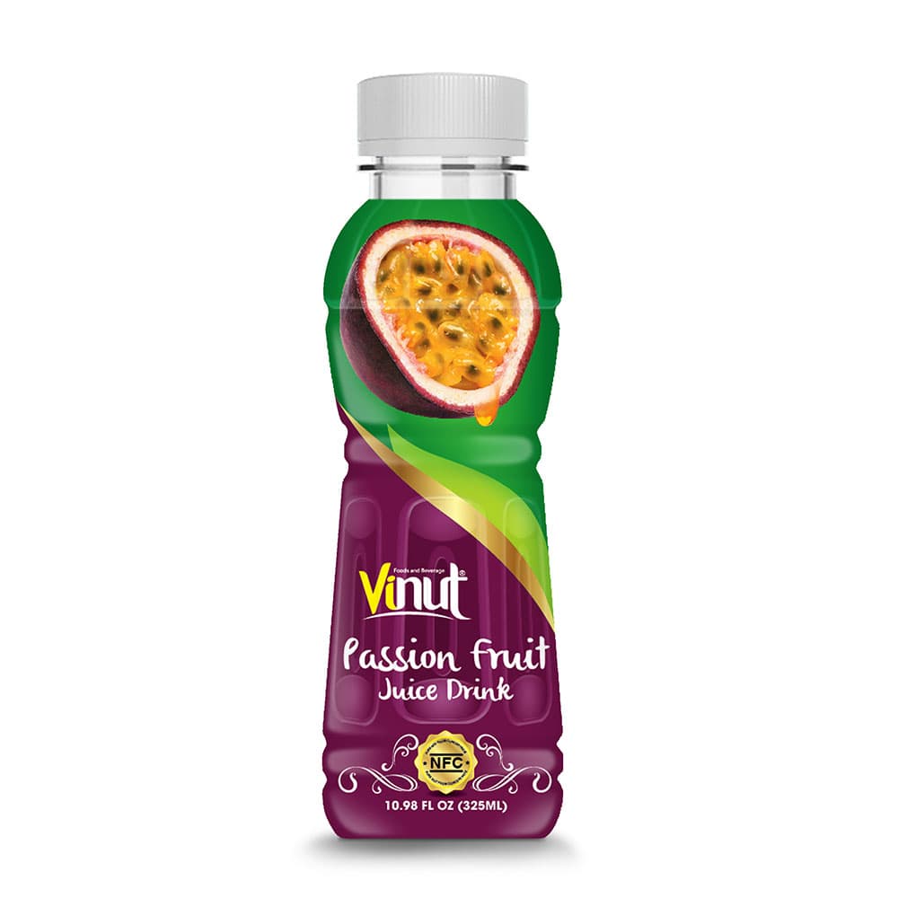 VINUT Passion Fruit Juice Drink, NFC, PET Bottle, 10.98 fl oz (325 mL)