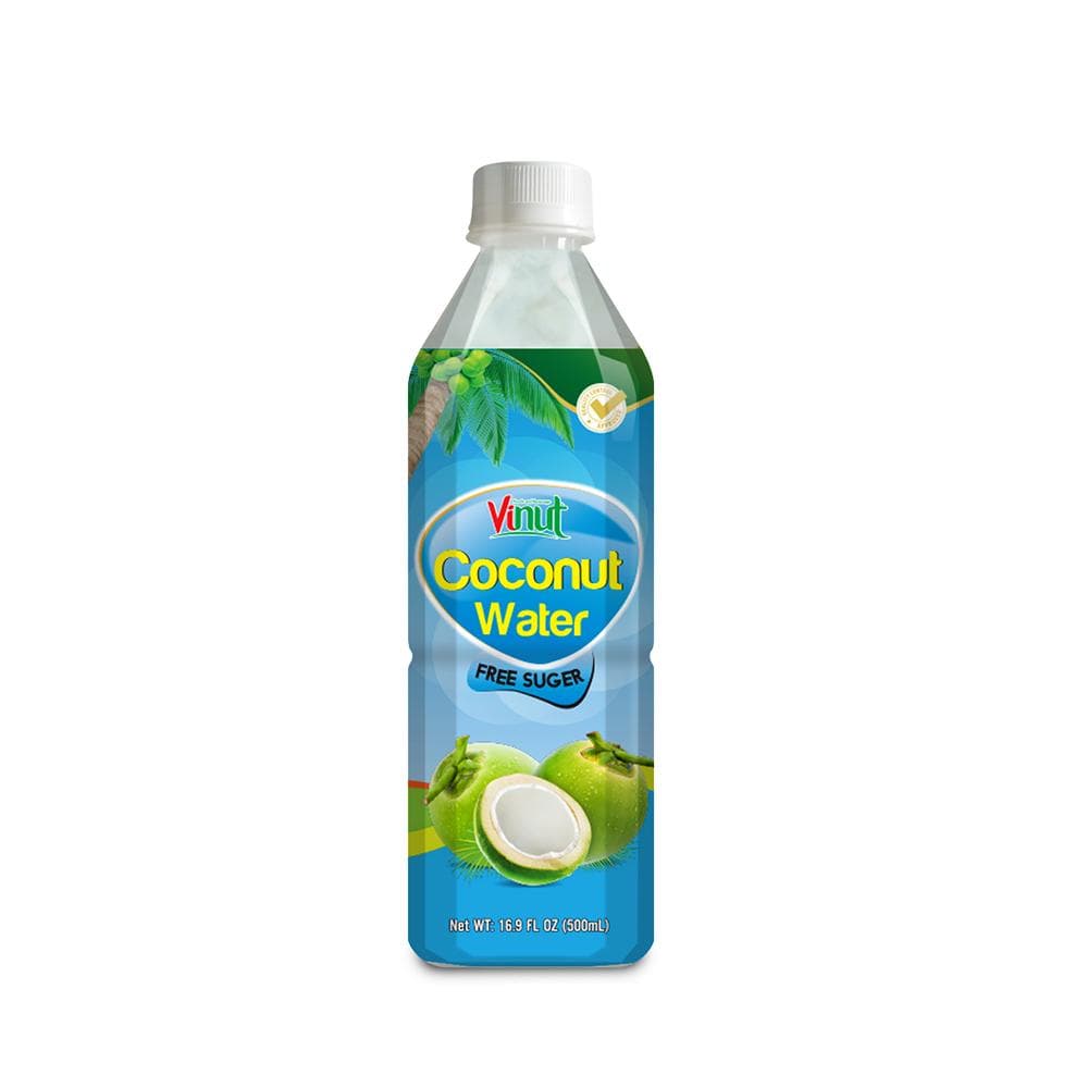VINUT Coconut Water, Free Suger, PET Bottle, 16.9 fl oz (500 mL)