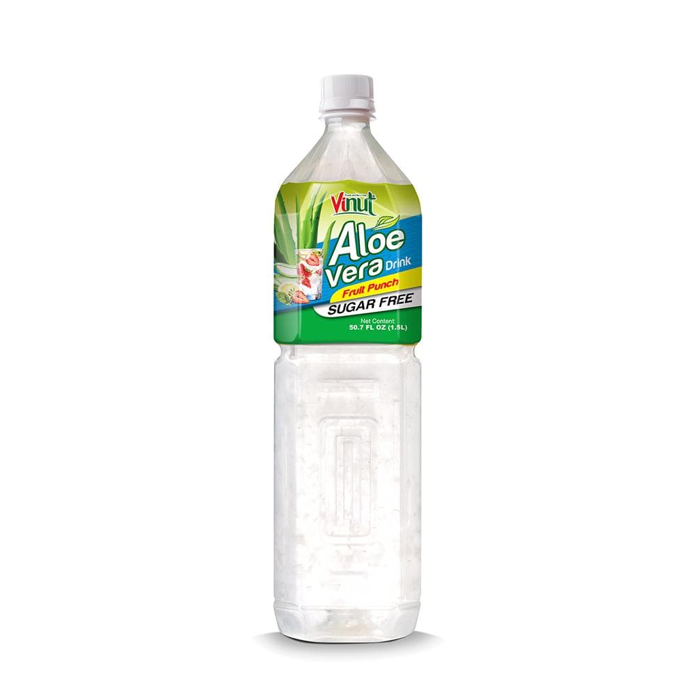 Vinut Aloe Vera Drink, Fruit Punch Flavor, Sugar Free, PET Bottle, 50.7 fl oz (1.5L)