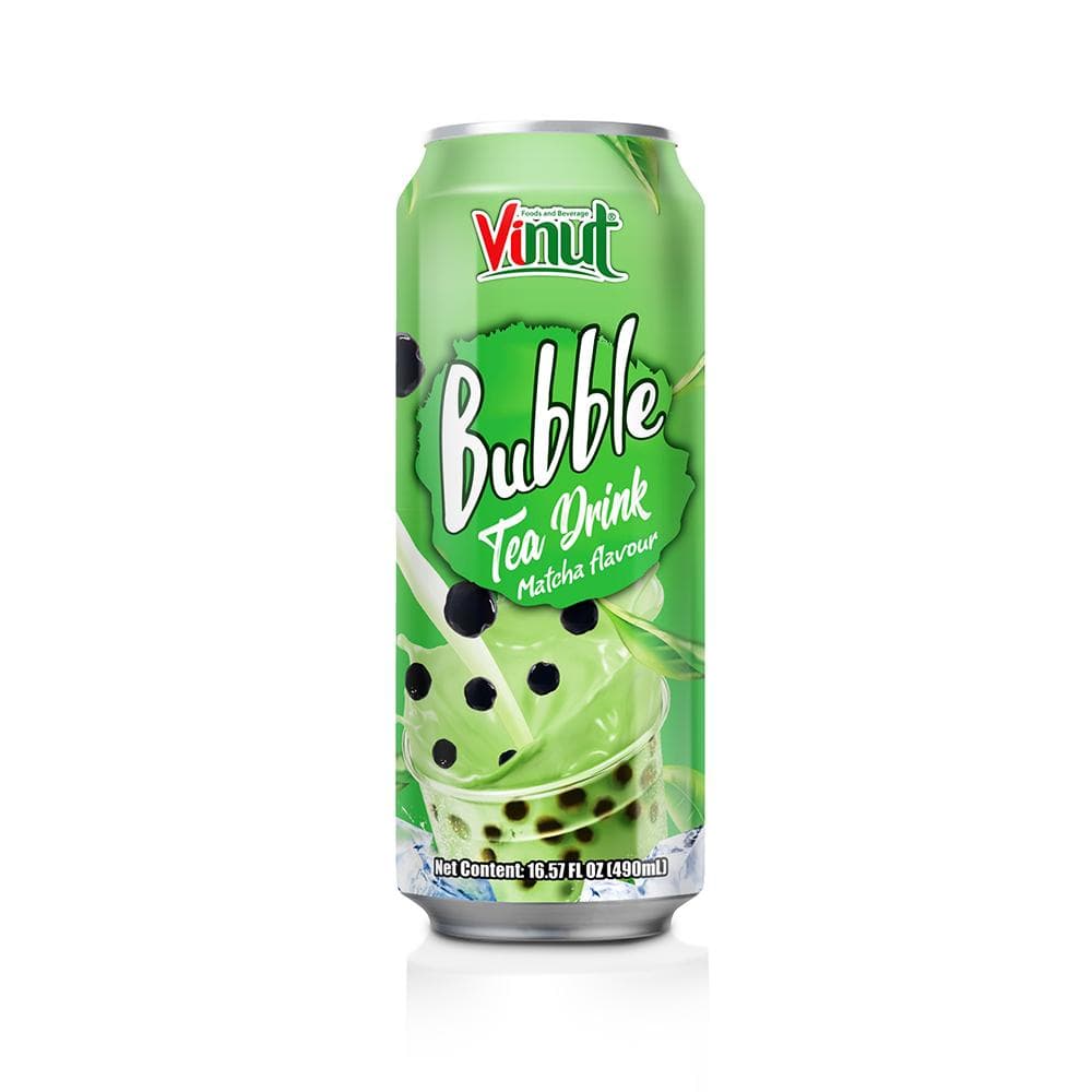 16.57 fl oz VINUT Can (Tinned) Matcha flavor Bubble Tea Drink
