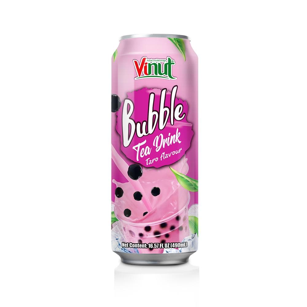 16.57 fl oz VINUT Can (Tinned) Taro flavor Bubble Tea Drink