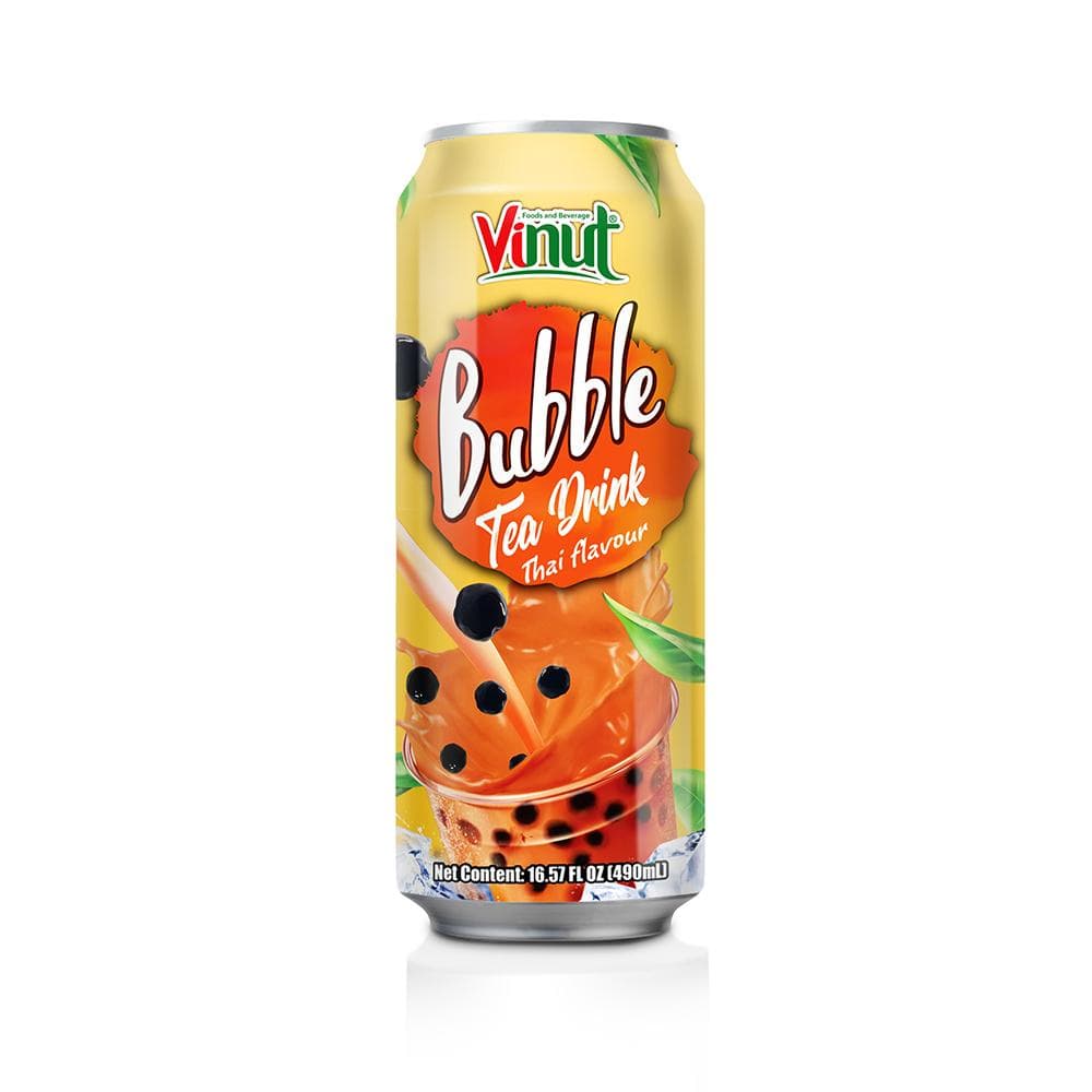 16.57 fl oz VINUT Can (Tinned) Thai flavor Bubble Tea Drink