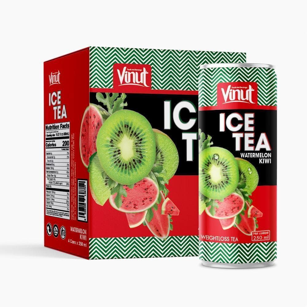 250ml VINUT 4 cans Weight Loss Green tea Kiwi