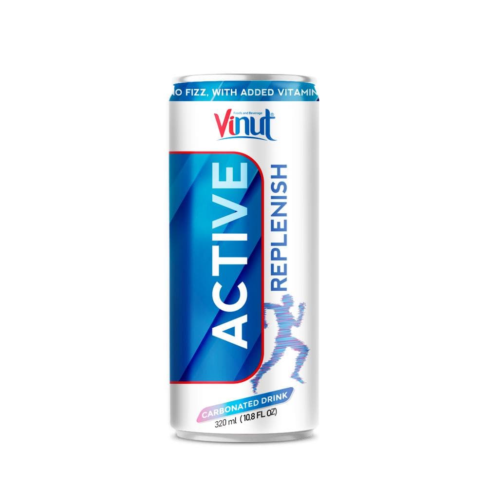 320ml VINUT Carbonated Active Replenish Isotonic Drink vitamins B3, B6, and B12
