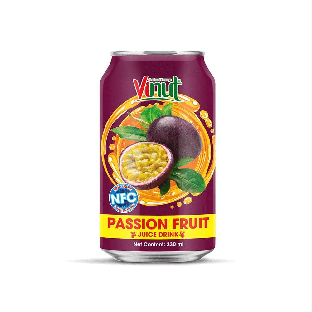330ml VINUT Passion fruit Juice Drink