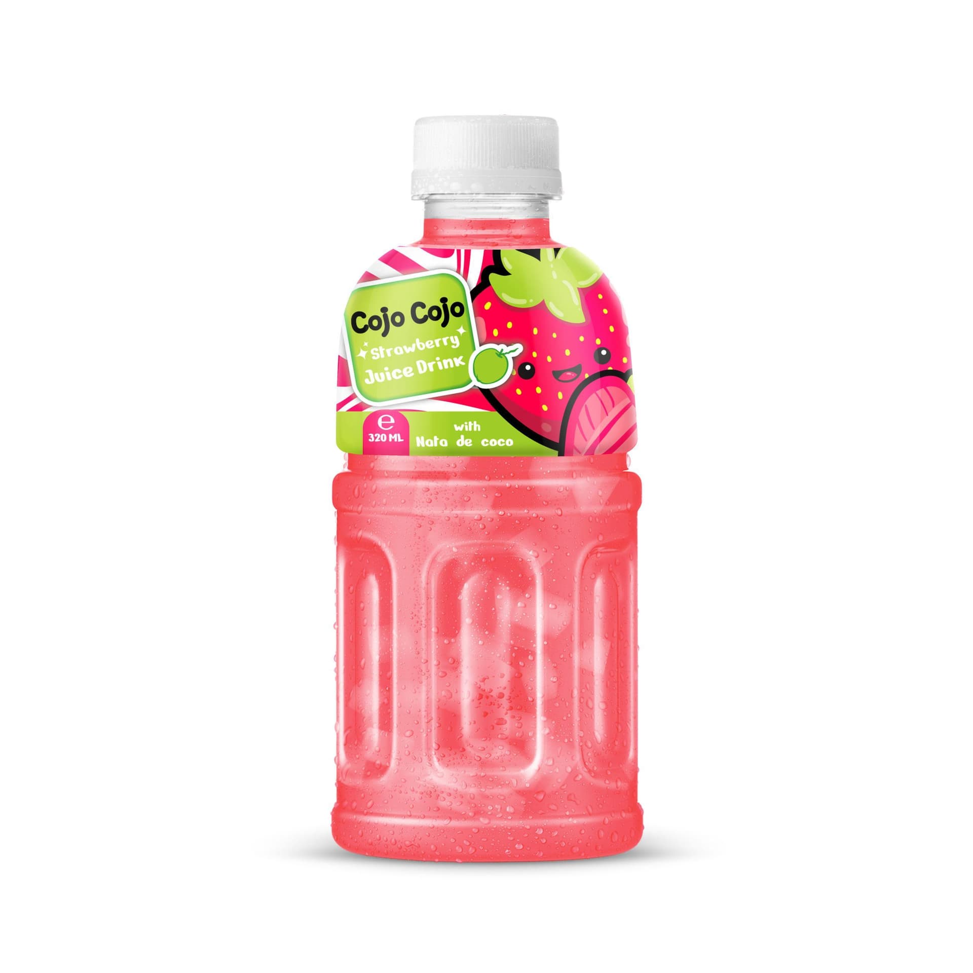 320ml Cojo Cojo Strawberry Juice Drink with Nata De Coco