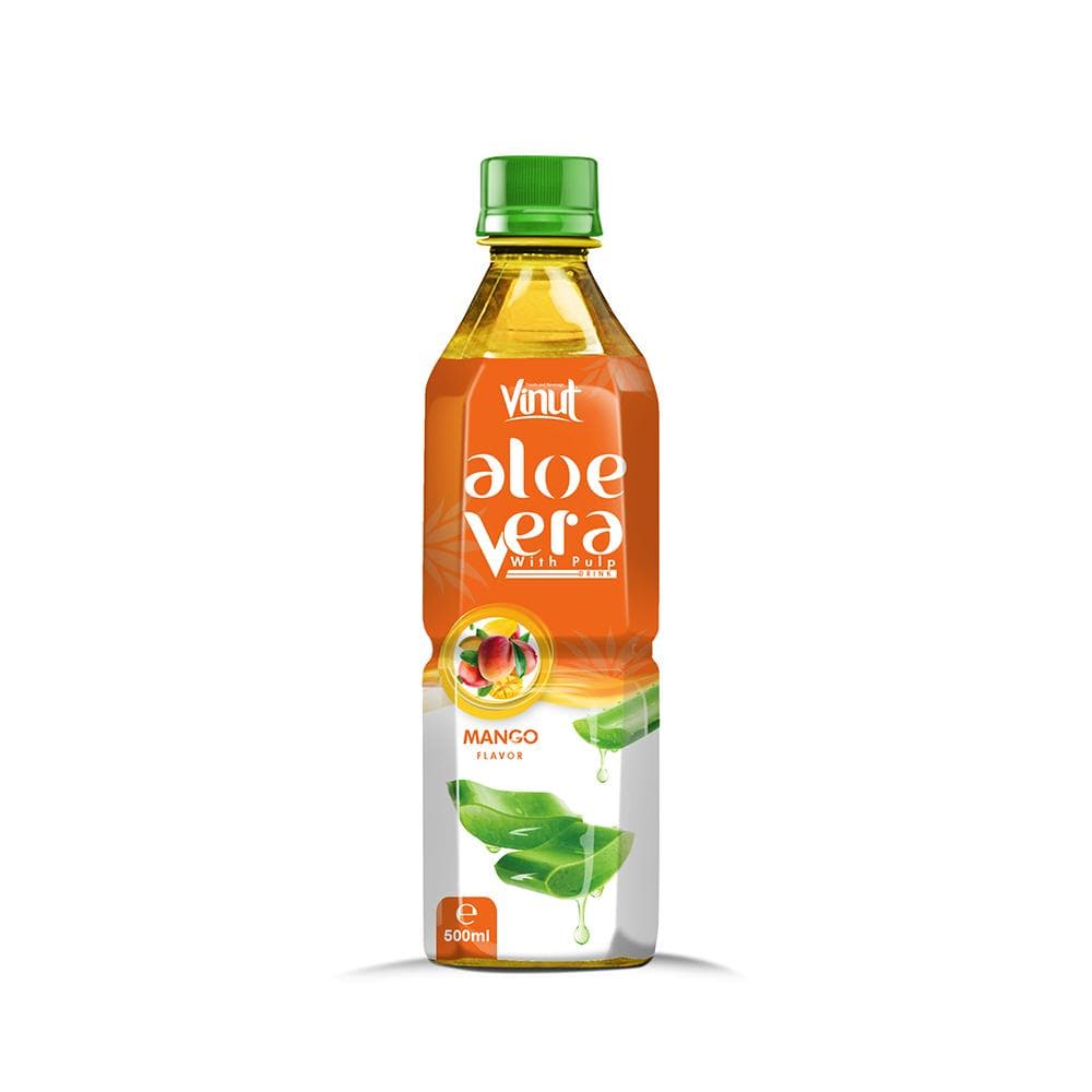 Vinut Aloe Vera Drink, Mango Flavor, With Pulp, PET Bottle, (500ml)
